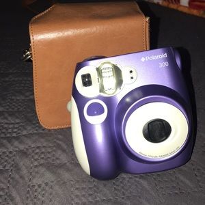 Purple Polaroid Camera